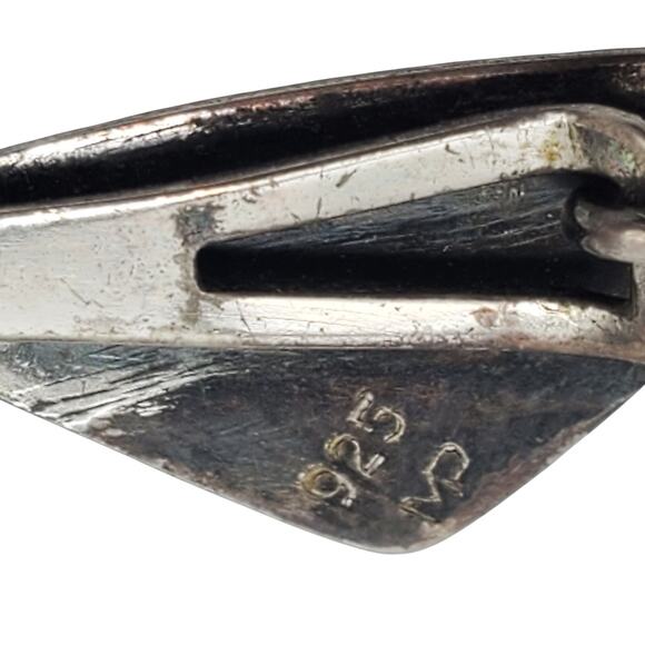 1930s Sterling Silver Deco Necklace 925 Moser Pfeil Germany Wing Fan Link 22g MP - Picture 5 of 13